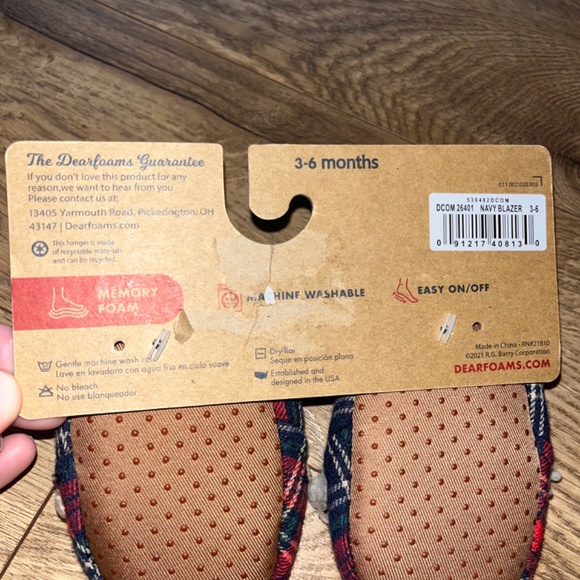 Baby bear dearfoam slippers size 3-6 months NWT - Picture 6 of 6